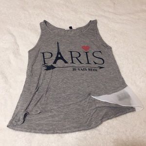 PAPAYA Paris gray tank top